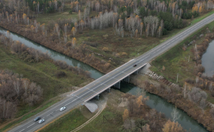О завершении ремонта моста через р.Лосиха на Чуйском тракте